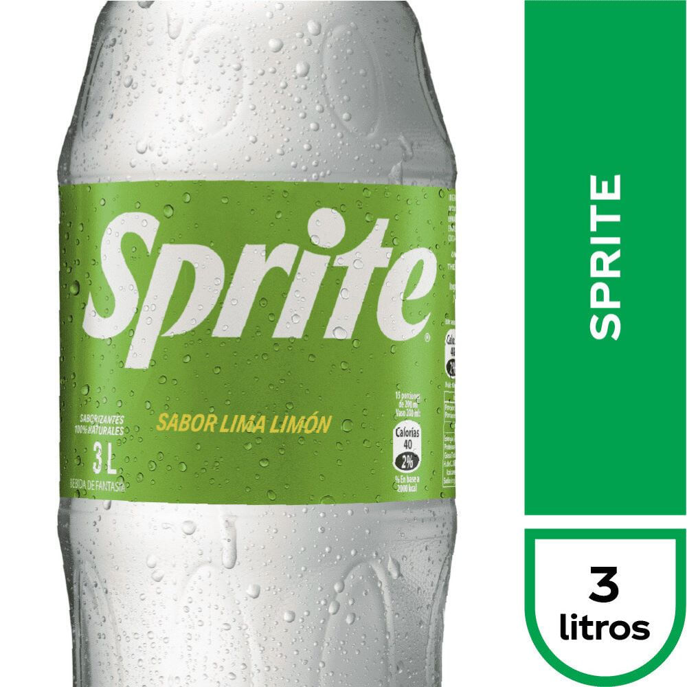 Bebida Sprite Midcal Desechable 3 L
