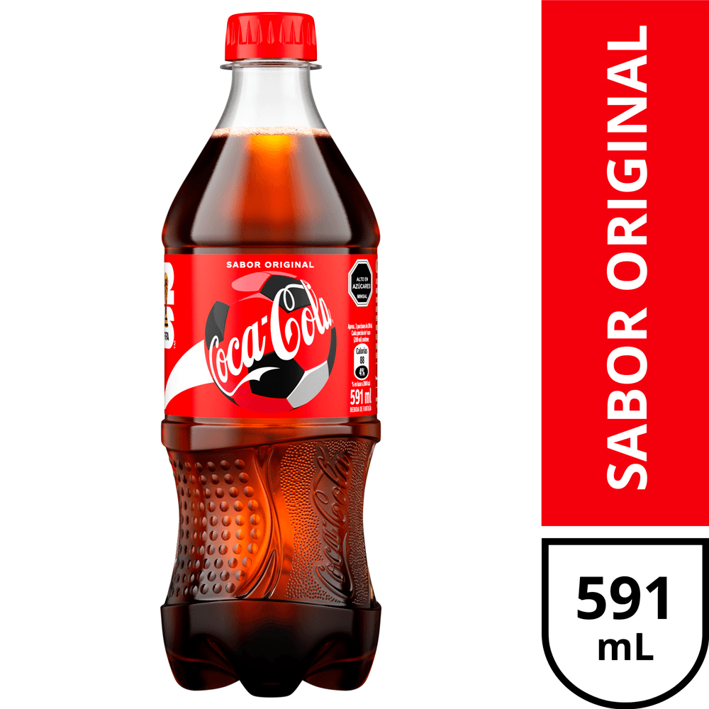 Bebida Coca-Cola Original Desechable 591 Ml