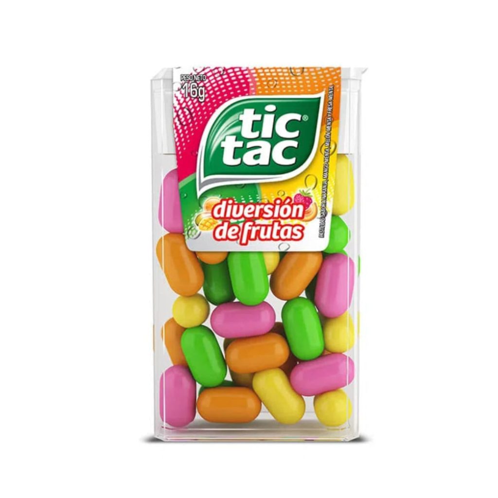 Caramelo Tic Tac Diversion de Frutas 16 G