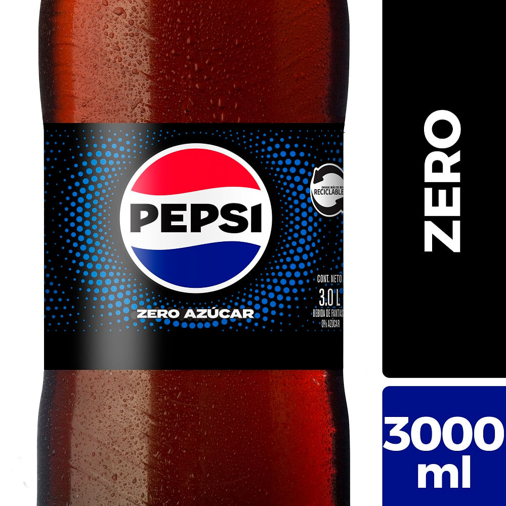 Bebida Pepsi Zero Desechable 3 L