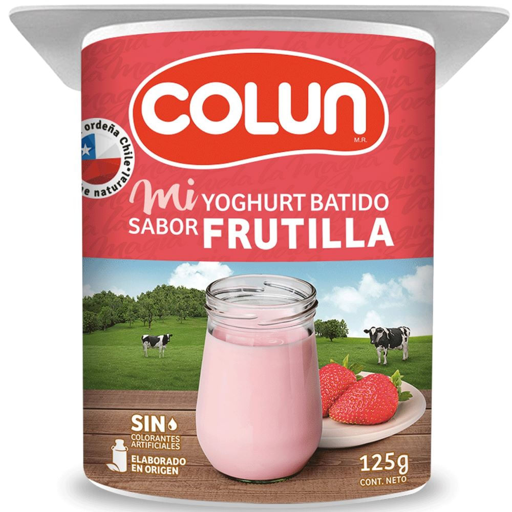 Yogurt Colun Frutilla 125 G