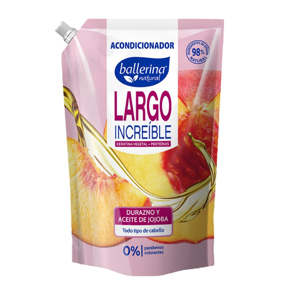 Acondicionador Ballerina Durazno y Aceite Jojoba 750ml