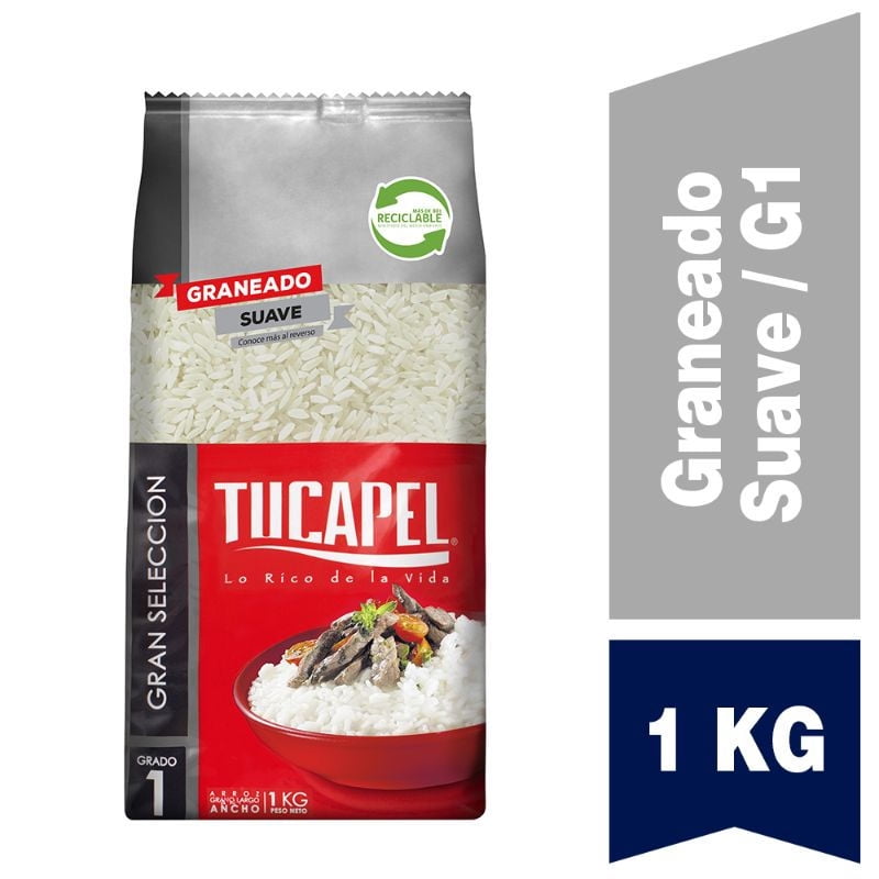 Arroz Tucapel Grado 1 Grano Largo Ancho 1 Kg