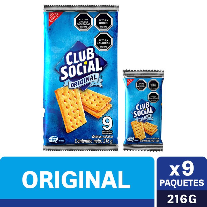 Galleta Club Social Pack 216 G