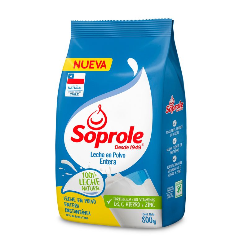 Leche en Polvo Soprole 800 G