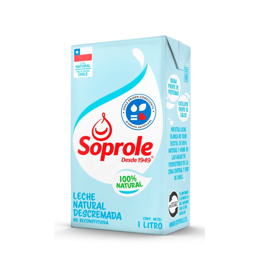 Leche Soprole Descremada 1 L