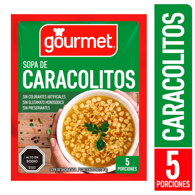 Sopa Gourmet de Caracolitos