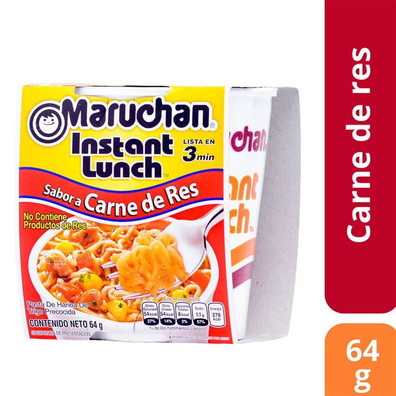 Sopa Maruchan Carne de Res 64 G