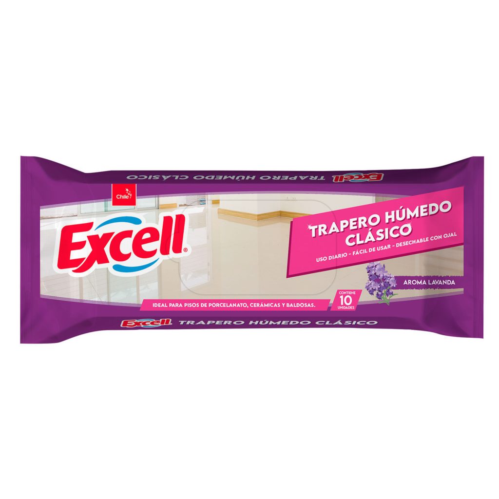 Trapero Excell Humedo Lavanda 10 Unidades