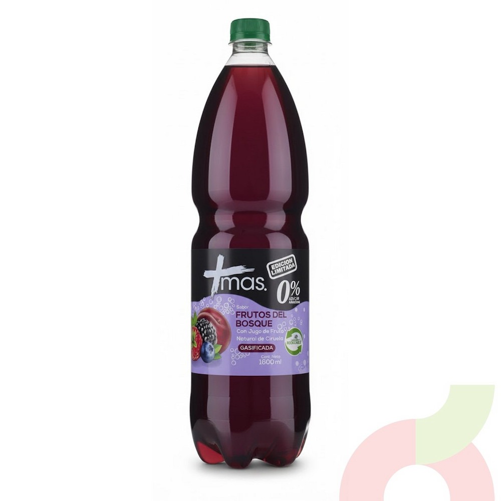 Agua Saborizada Mas Frutos Del Bosque 1.6 L