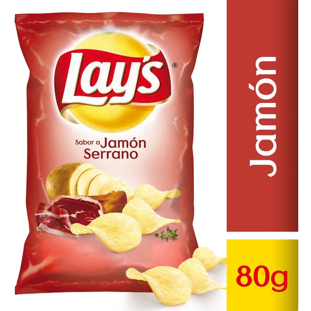Papas Fritas Lays Jamon Serrano Tamaño S 45 G