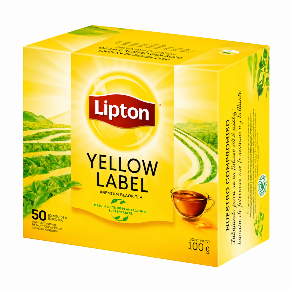 Te Lipton Yellow Label 50 Bolsitas 100 G
