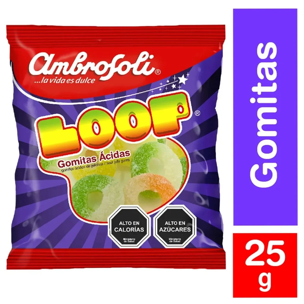 Caramelo Loop Gomitas Acidas Ambrosoli 90 G