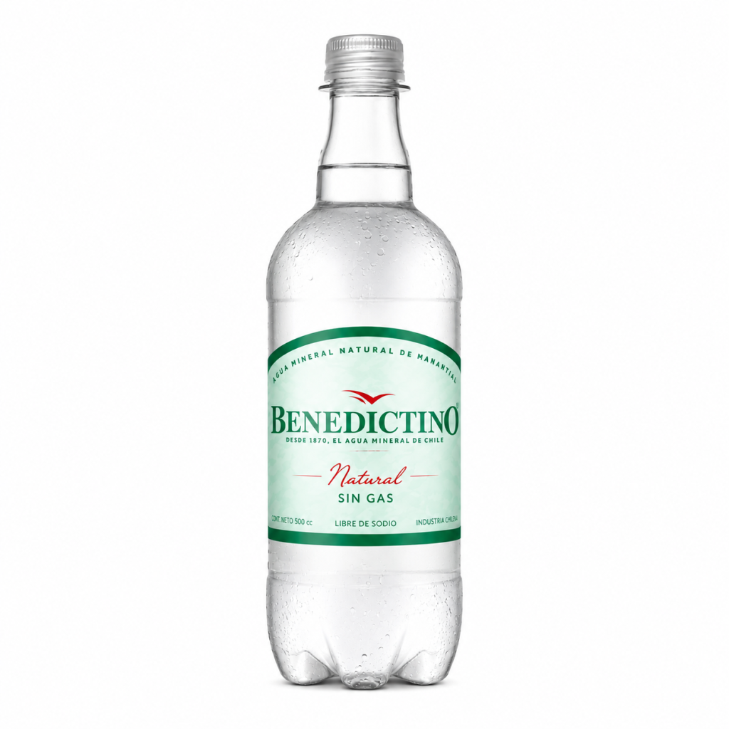 Agua Benedictino sin Gas 500 ML
