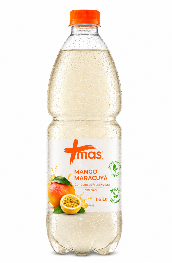 Agua Saborizada Mas Mango Maracuya 1.6 L
