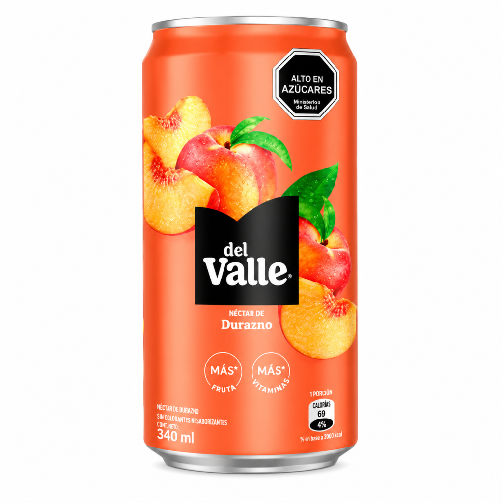 Bebida Nectar del Valle Durazno 340 ML