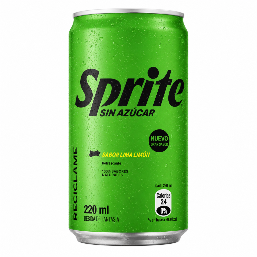 Bebida Sprite Zero Midcal Mini Lata 220 ML