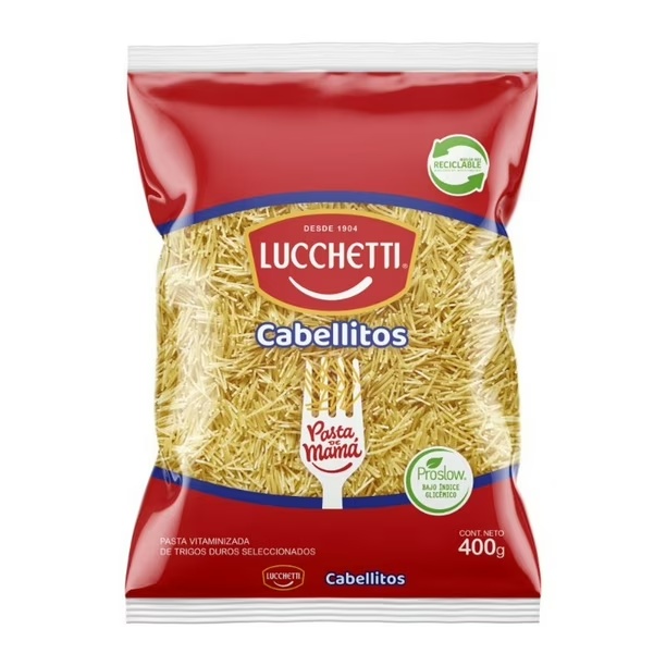 Pastas Lucchetti Cabellitos