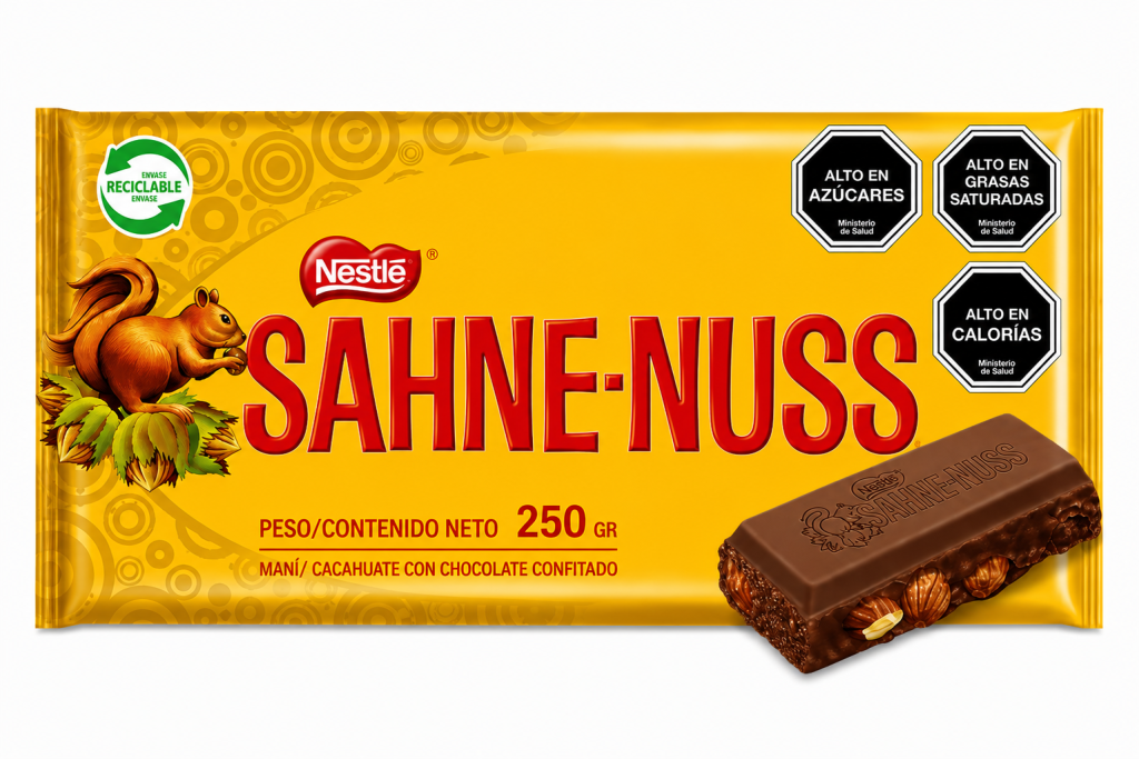 Chocolate Sahne-Nuss Nestle 250 G