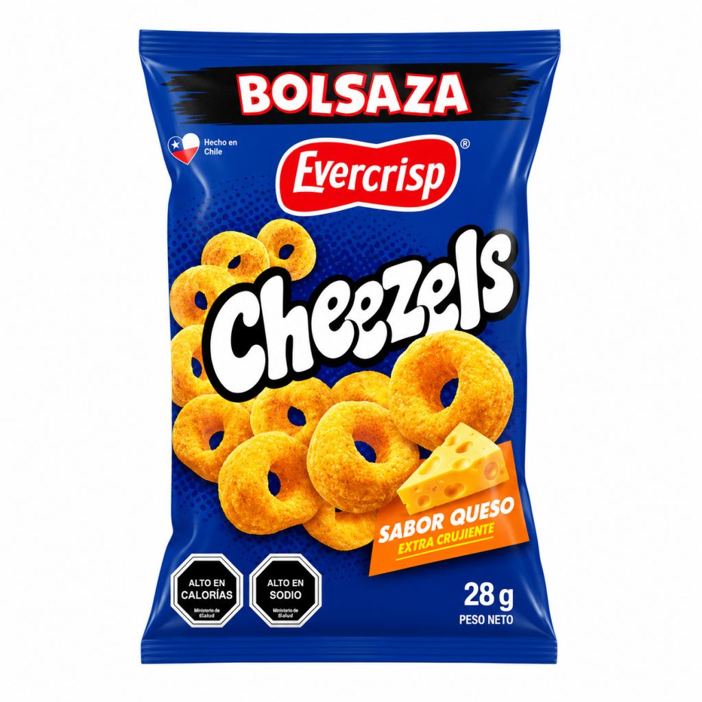 Cheezels Evercrisp Queso 28 G