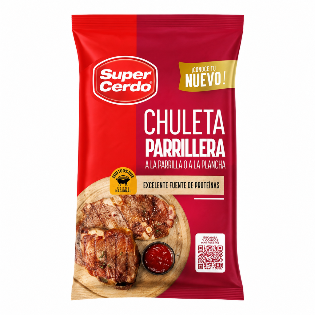 Chuleta Vetada Super Cerdo Congelado