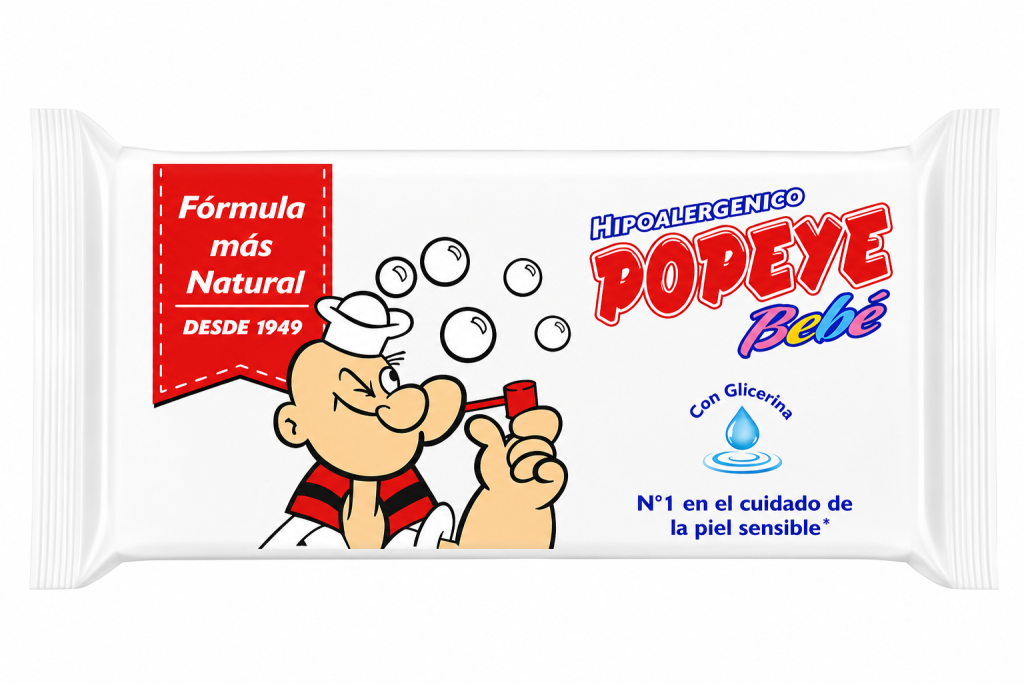 Detergente Jabon Popeye Bebe 170 G