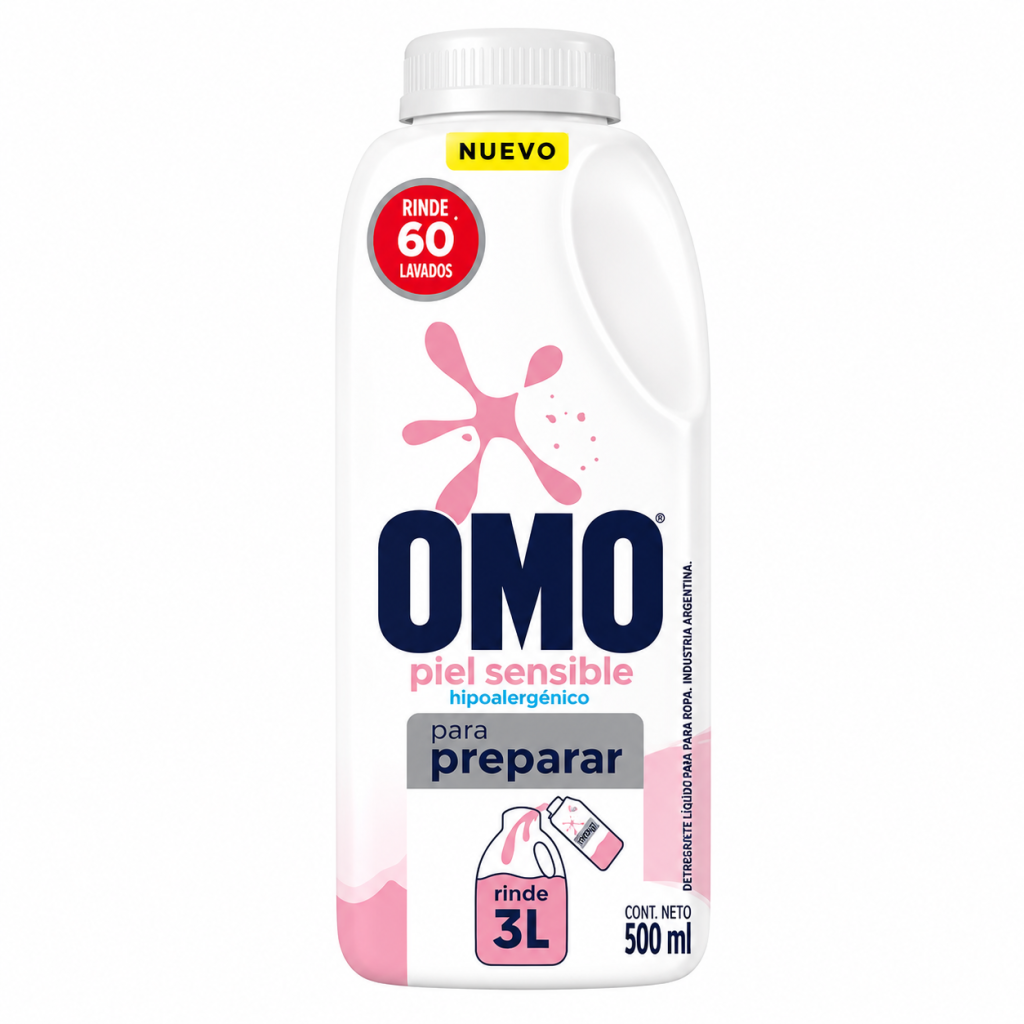 Detergente Omo Piel Sensible 500 ML