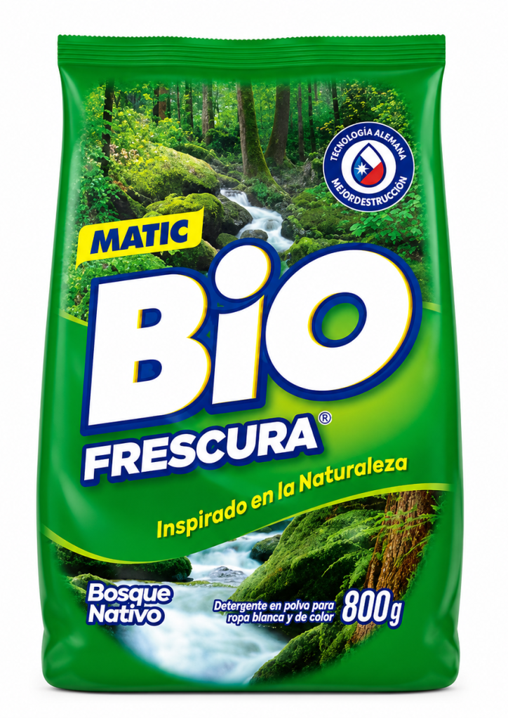 Detergente Polvo Biofrescura Bosque Natural 800 G