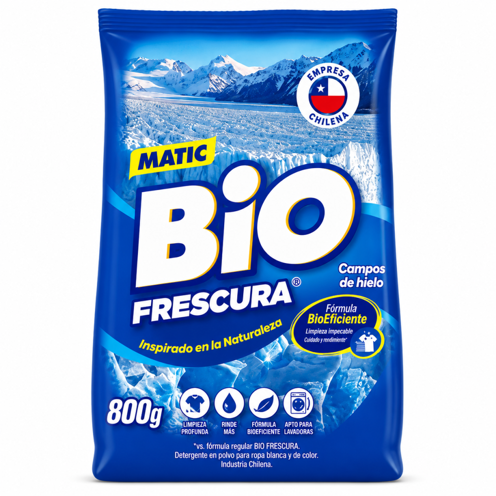 Detergente Polvo Biofrescura Campo de Hielo 800 G