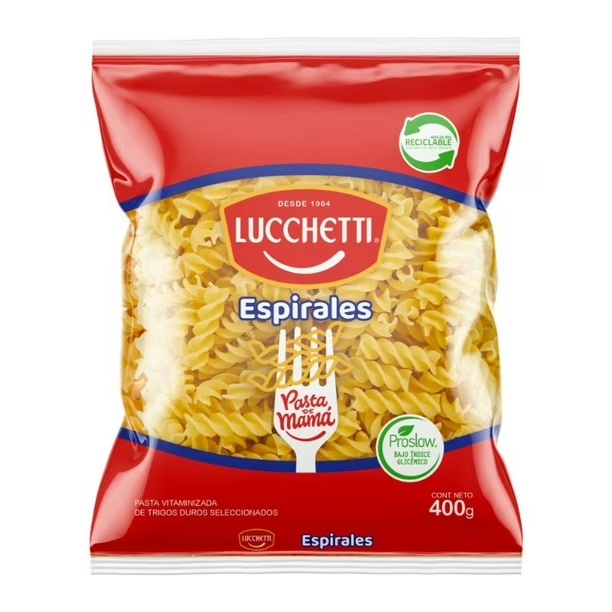 Pastas Lucchetti Espirales