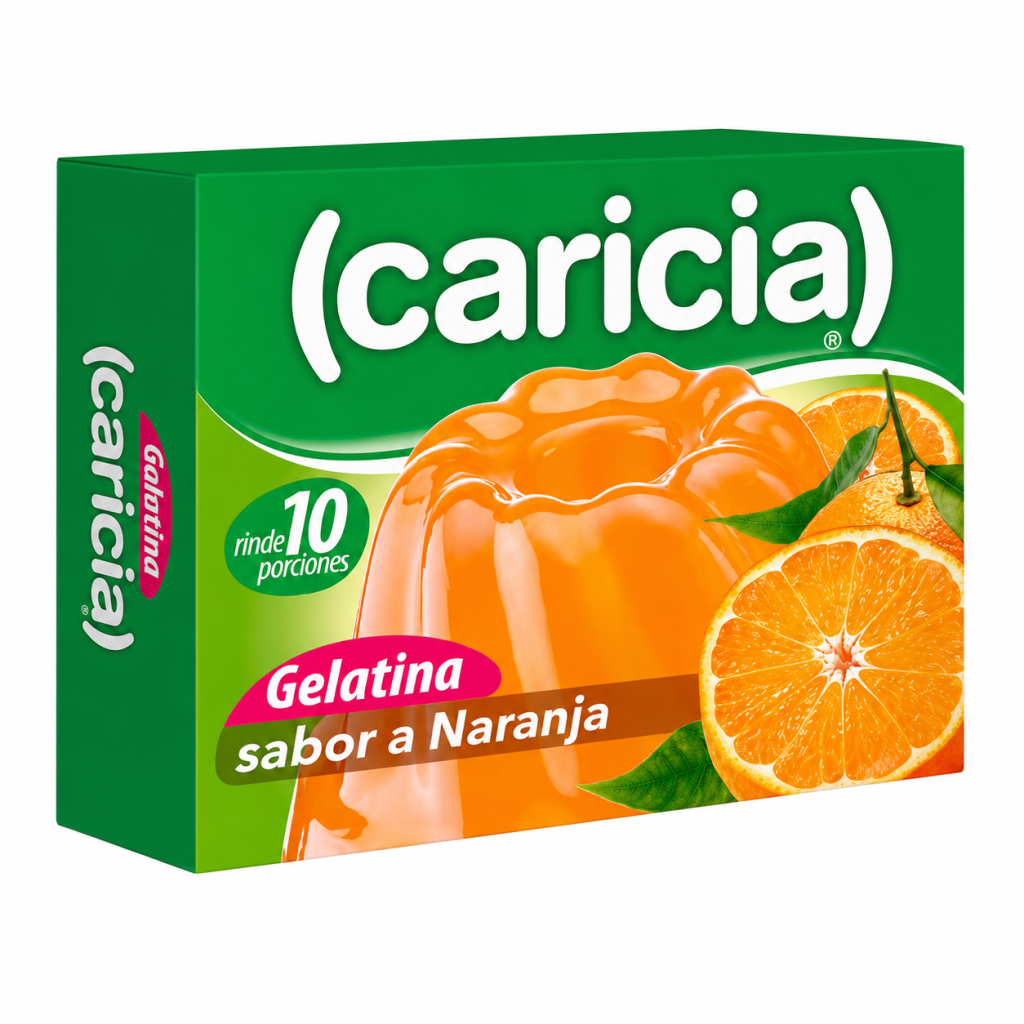 Gelatina Caricia Naranja 50 G