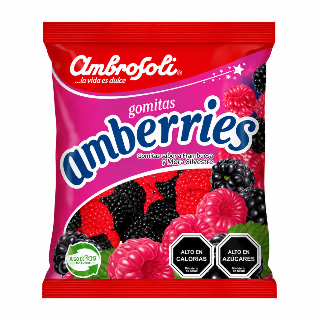 Gomitas Amberries Sabores Frutales 90 G