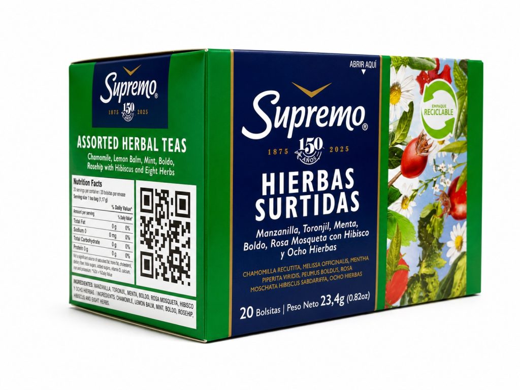 Te Supremo Hierbas Surtidas 20 Bolsitas 24,4 G