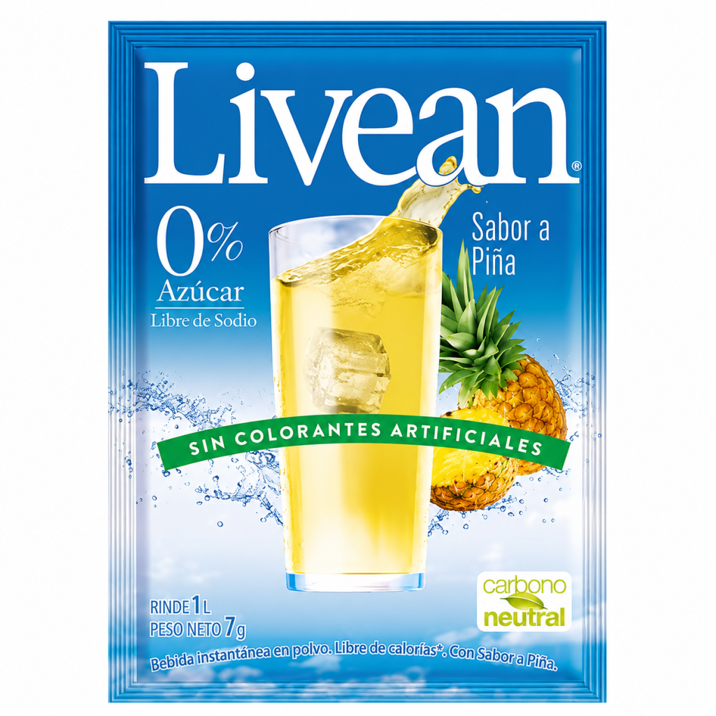 Jugo en Polvo Livean Pina
