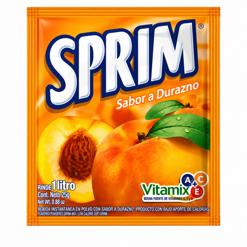 Jugo en Polvo Sprim Durazno
