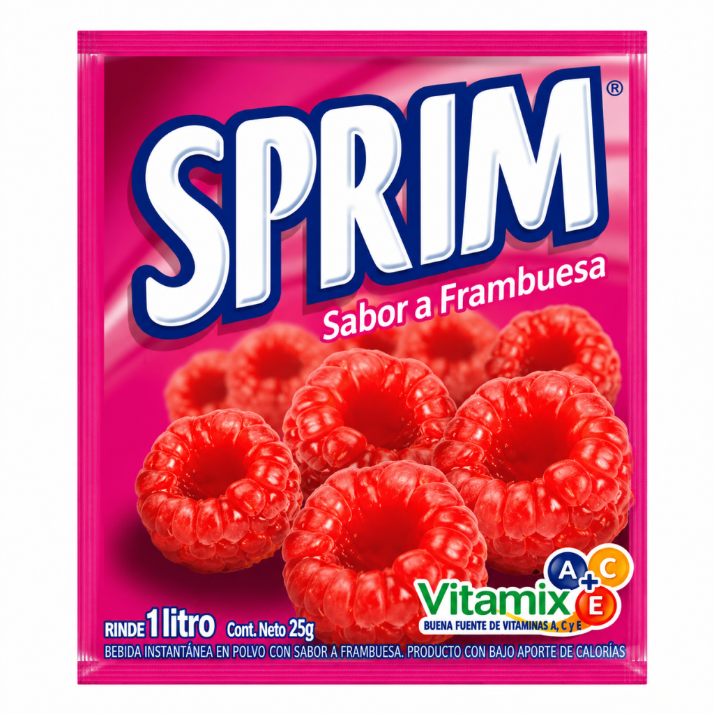 Jugo en Polvo Sprim Frambuesa