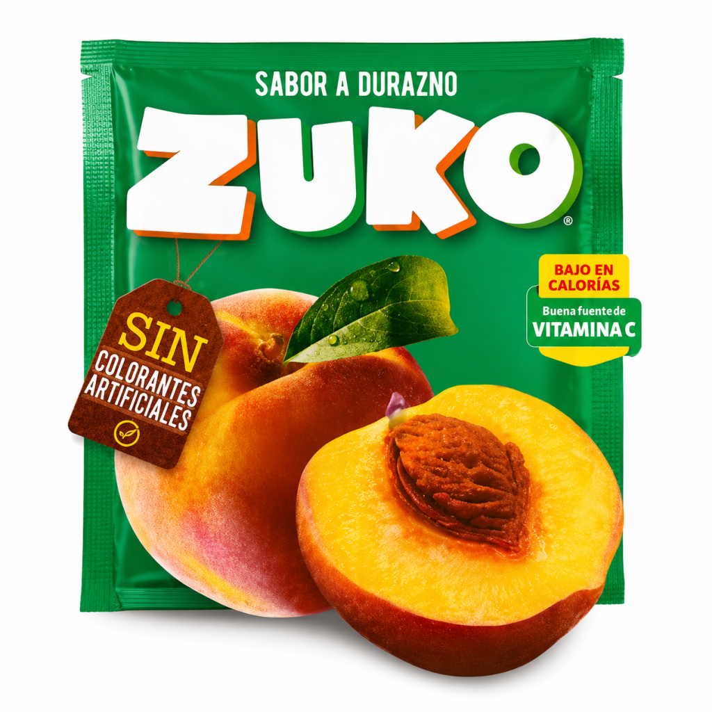 Jugo en Polvo Zuko Durazno