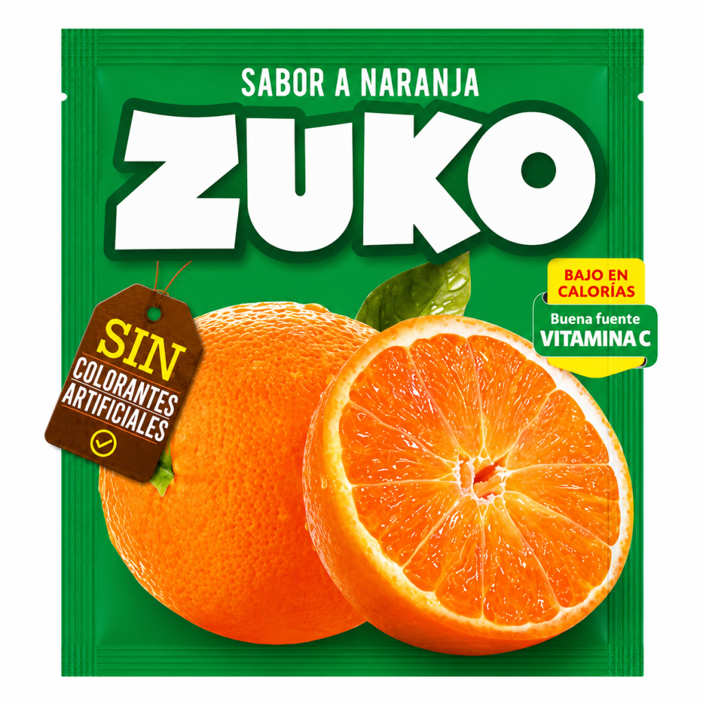 Jugo en Polvo Zuko Naranja