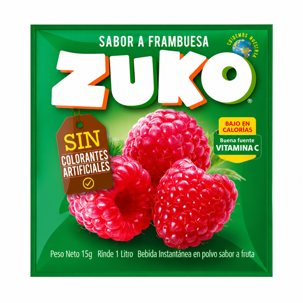 Jugo en Polvo Zuko Frambuesa