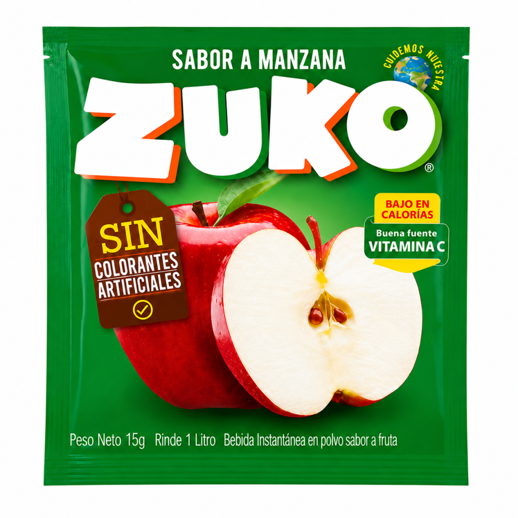 Jugo en Polvo Zuko Manzana