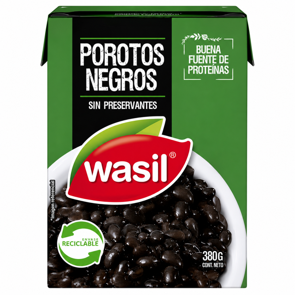 Legumbre Wasil Porotos Negros 380 G