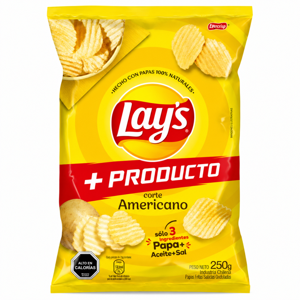 Lays Corte Americano 250 Gr