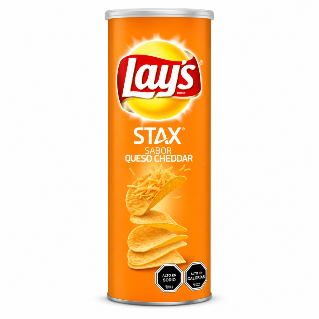 Lays Stax Evercrisp Queso Cheddar 134 G