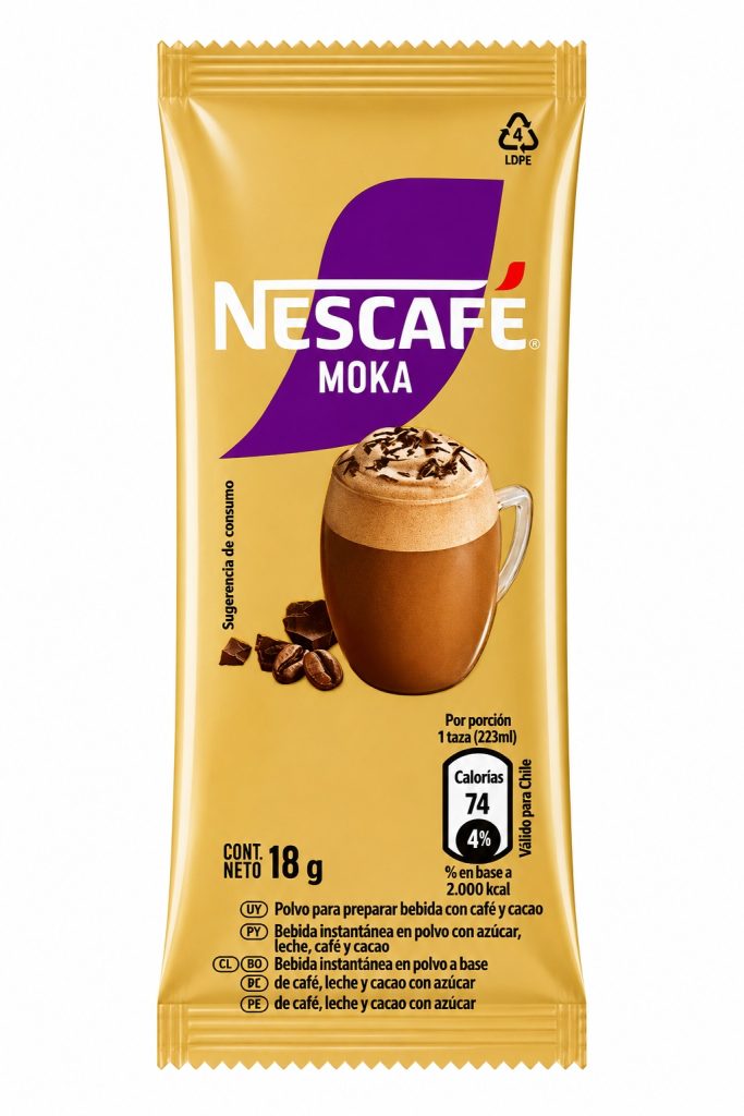 Cafe Nescafe sobre Moka 18 G