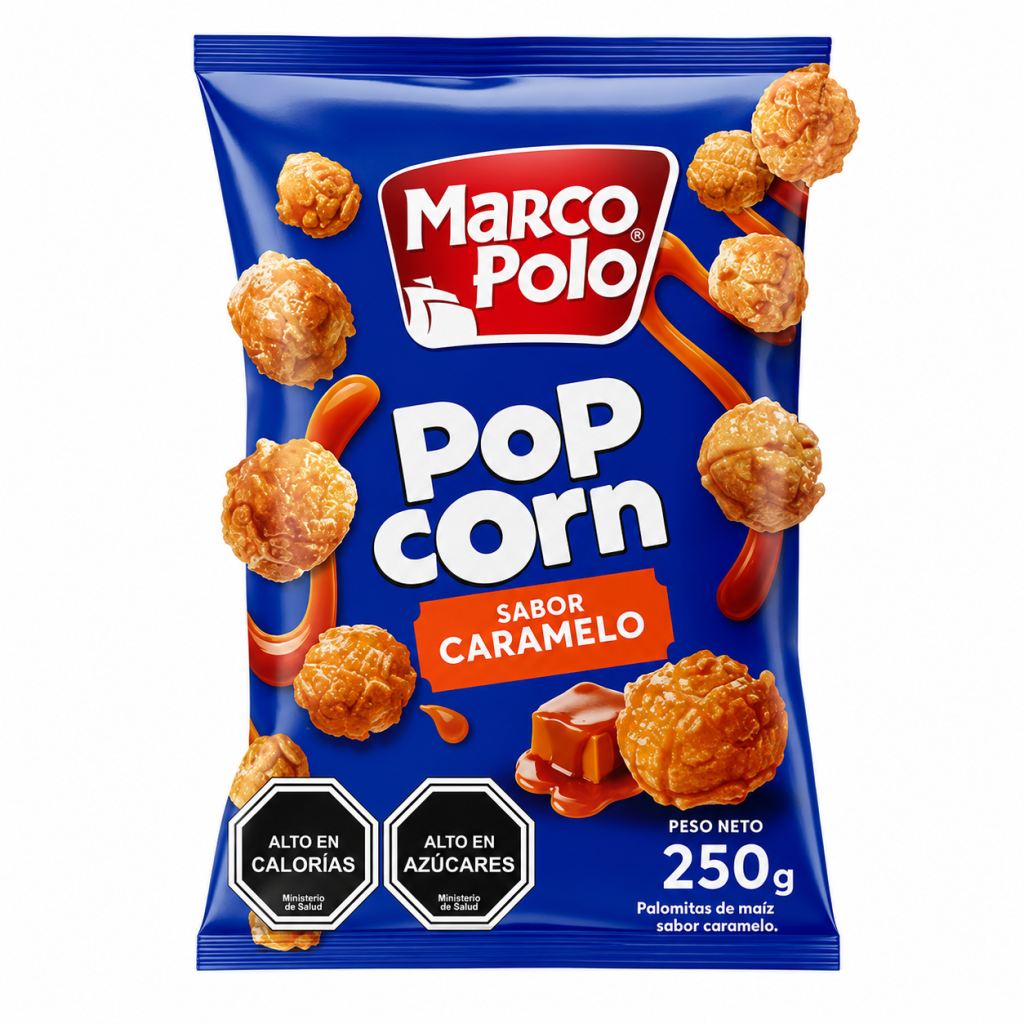 Pop Corn Caramelo Marco Polo 250 G