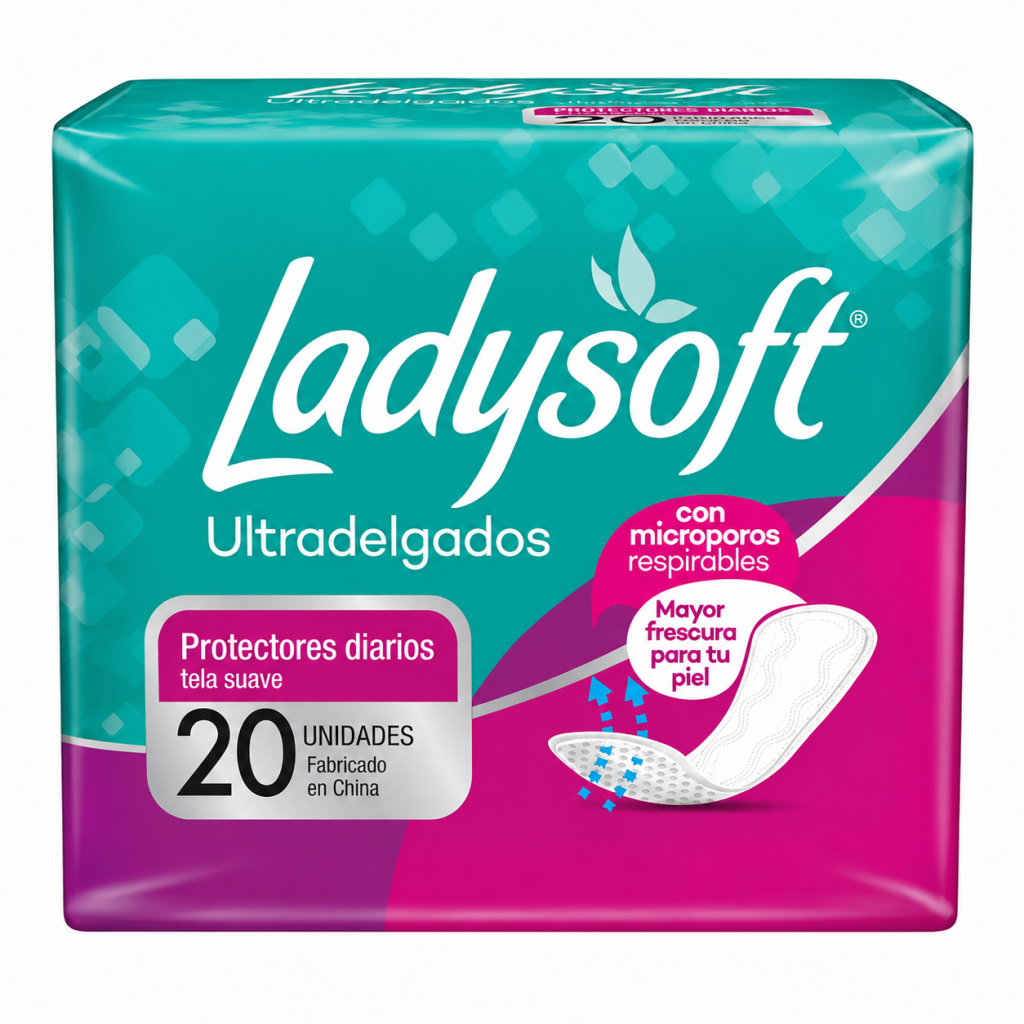 Protector Diario Ultra Delgado Ladysoft 20 un