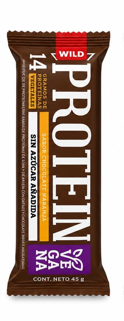 Barra Protein Wild Foods Choco Naranja 45 G