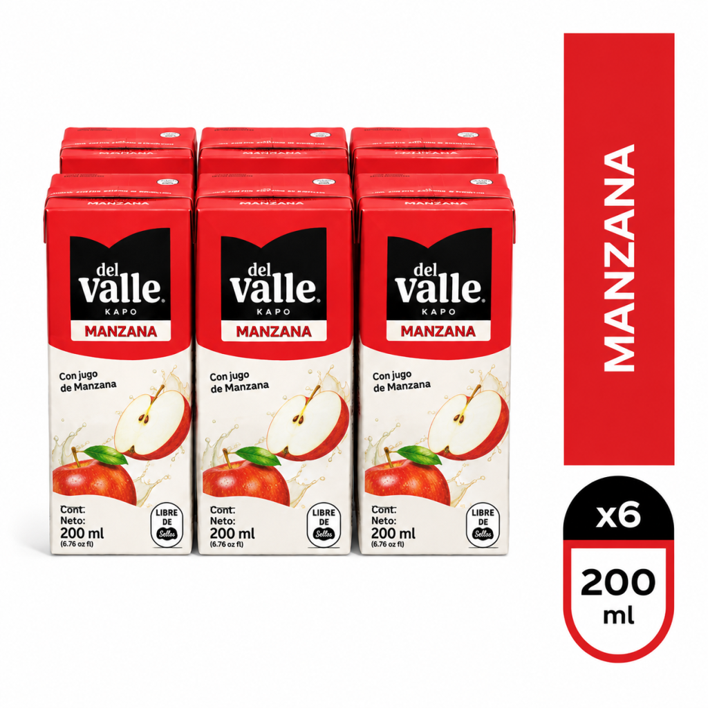 Pack del Valle Manzana 200 ML