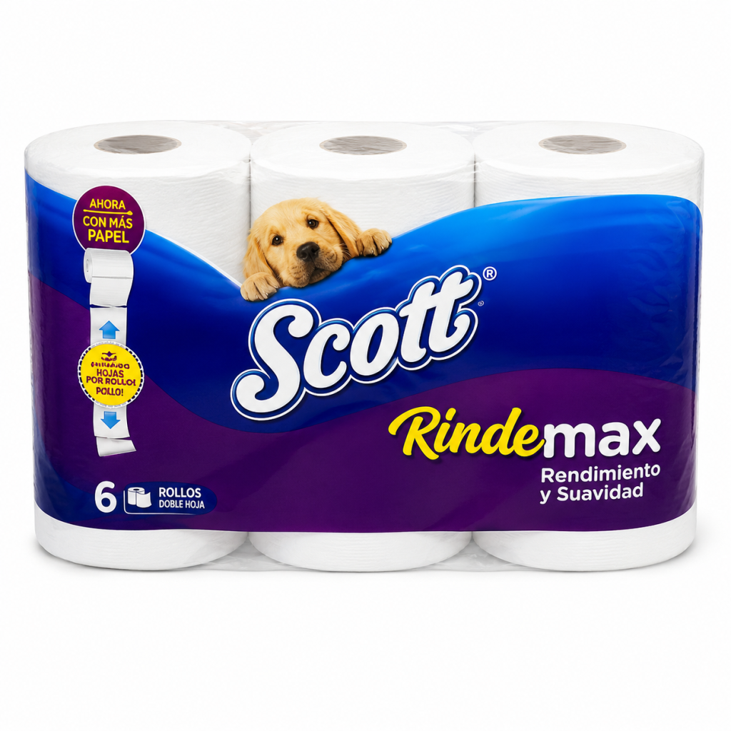 Papel Scott Scot Doble Hoja 6 Rollos