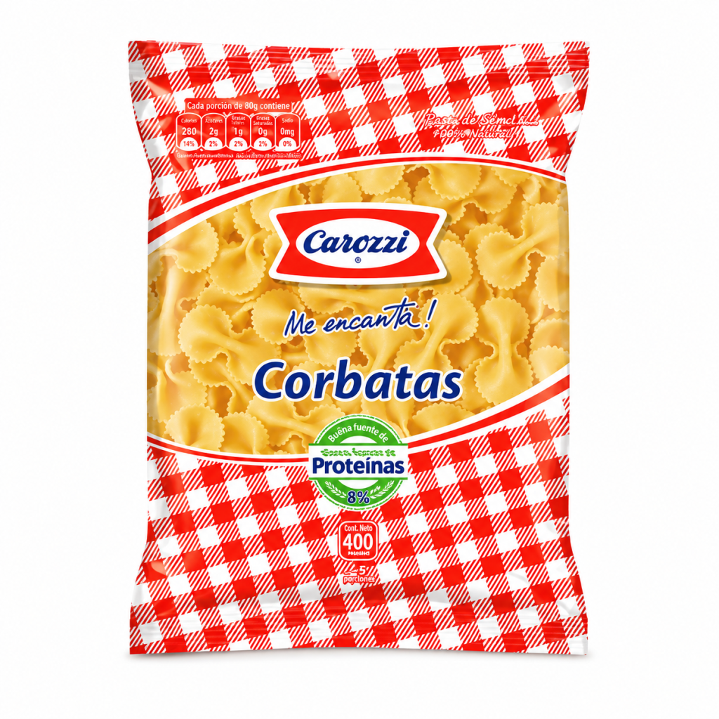Pastas Carozzi Corbatas